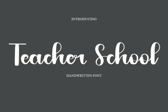Teacher School Font