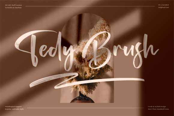 Tedy Brush Font Poster 1