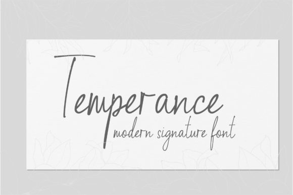 Temperance Font Poster 1