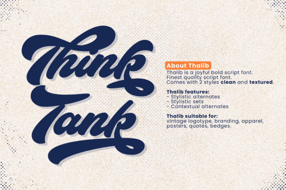 Thalib Font Poster 2
