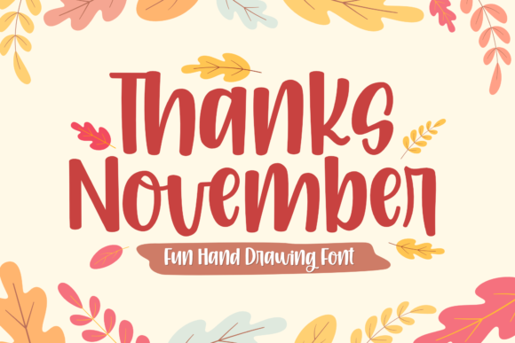 Thanks November Font Poster 1