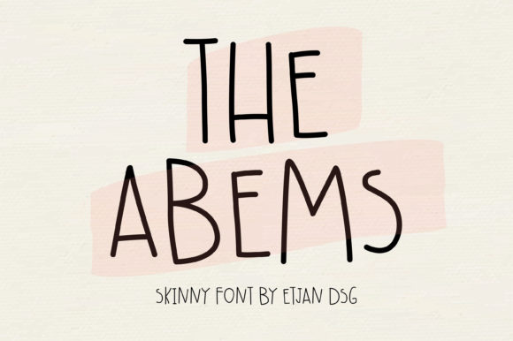 The Abems Font Poster 1
