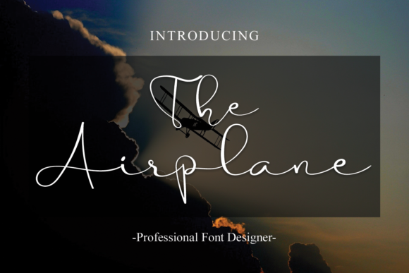 The Airplane Font Poster 1