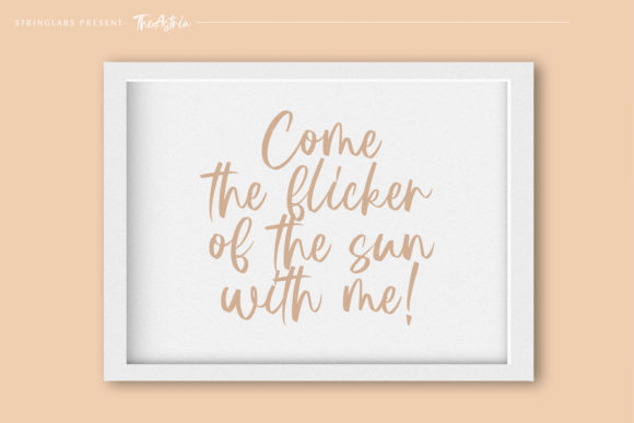 The Astria Font Poster 8