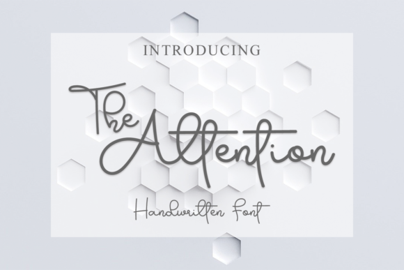 The Attention Font Poster 1