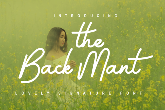The Back Mant Font Poster 1