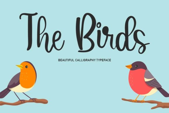 The Birds Font Poster 1