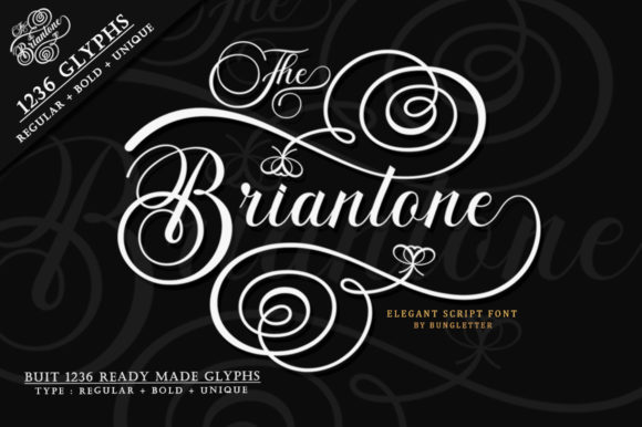 The Briantone Font Poster 1
