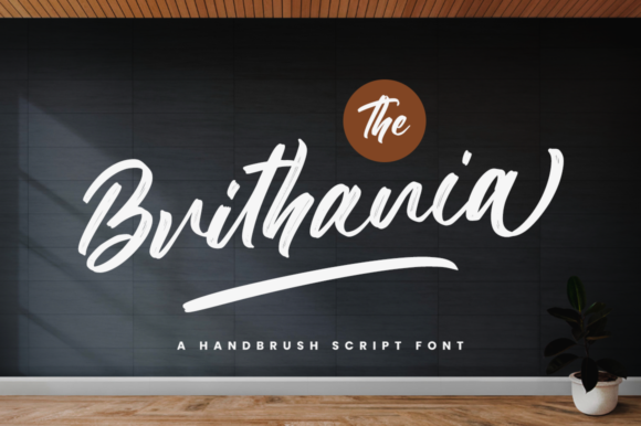 The Brithania Font Poster 1
