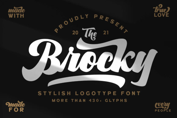 The Brocky Font Poster 1