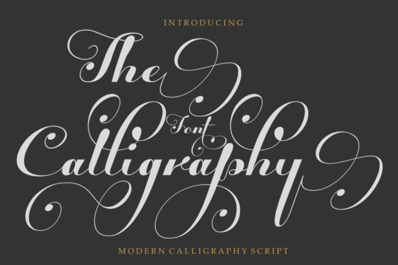 The Calligraphy Font Poster 1