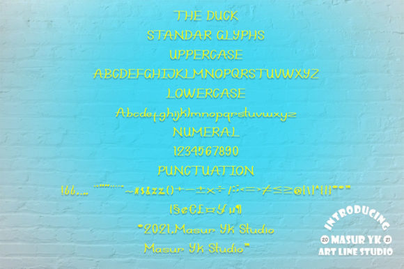 The Duck Font Poster 3