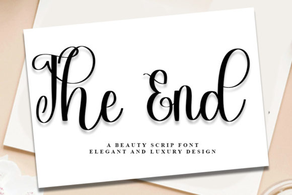 The End Font Poster 1