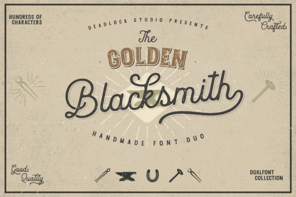 The Golden Blacksmith Font Poster 1