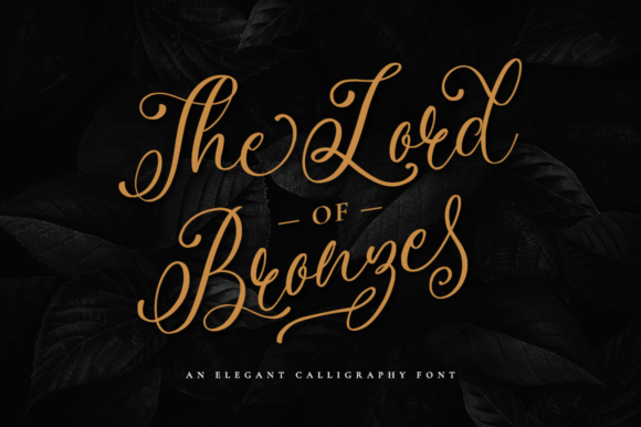 The Lord of Bronze Font Poster 1