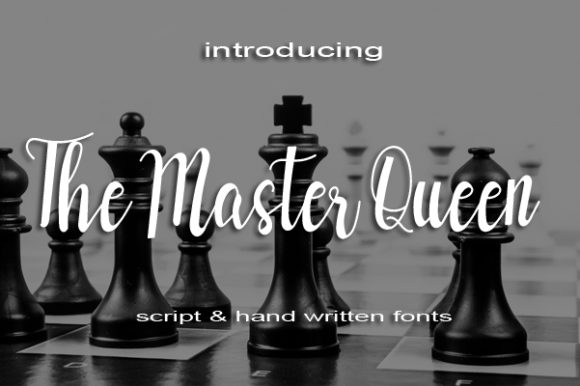The Master Queen Font Poster 1