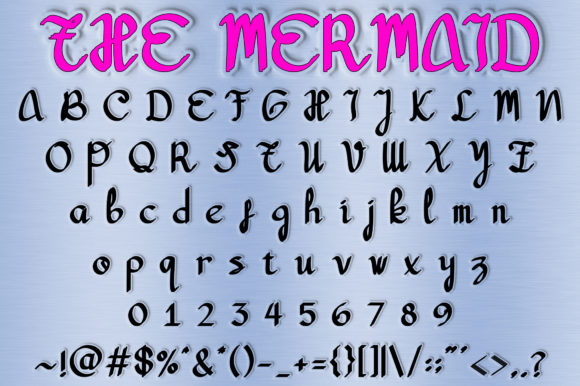 The Mermaid Font Poster 2