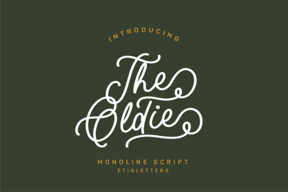 The Oldie Script Font Poster 1