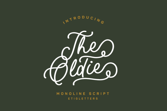 The Oldie Script Font Poster 2