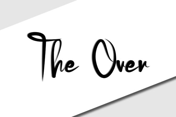 The over Font Poster 1