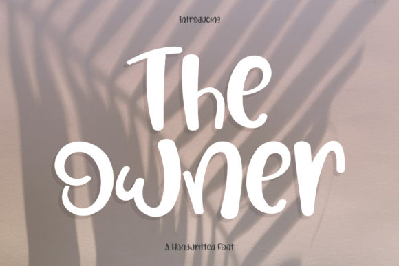 The Owner Font Poster 1