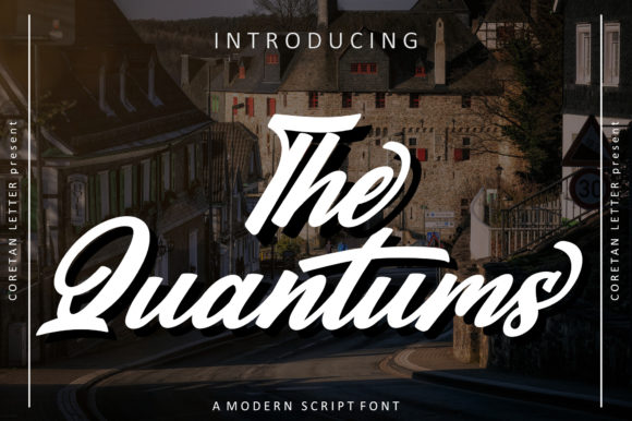 The Quantums Font Poster 1