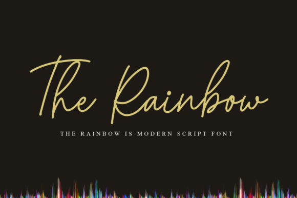 The Rainbow Font Poster 1