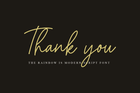 The Rainbow Font Poster 6