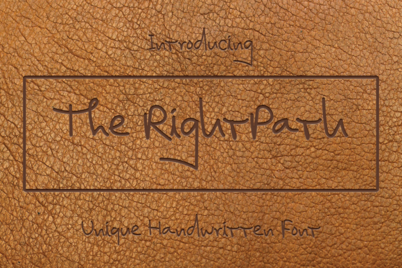 The RightPath Font Poster 1