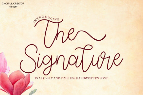 The Signature Font