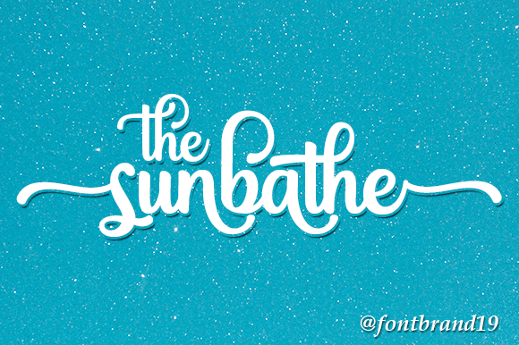 The Sunbathe Font Poster 1
