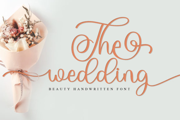 The Wedding Font Poster 1