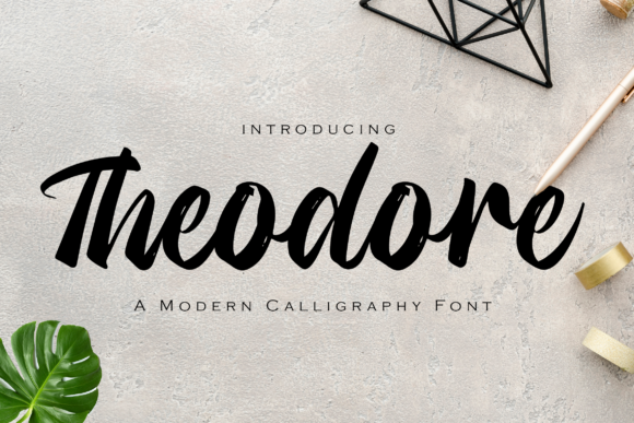 Theodore Font Poster 1