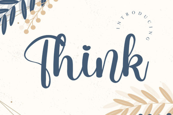 Think Font Poster 1