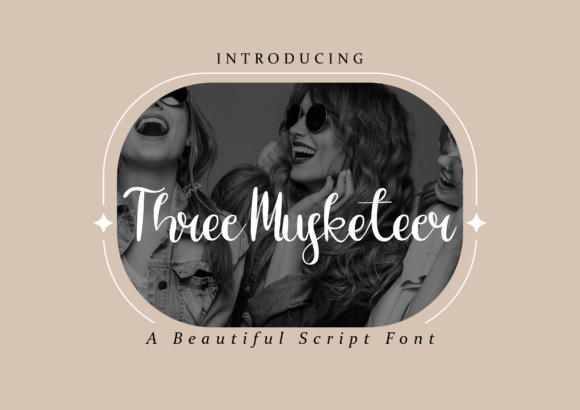 Three Musketeer Font Poster 1