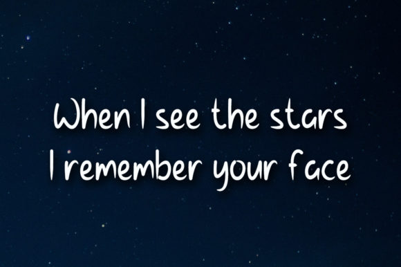 Three Star Font Poster 2