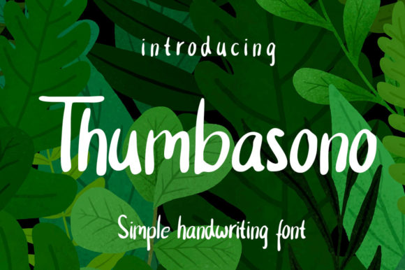 Thumbasono Font Poster 1