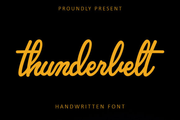 Thunderbelt Font Poster 1