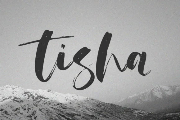 Tisha Font Tisha Font Poster 1