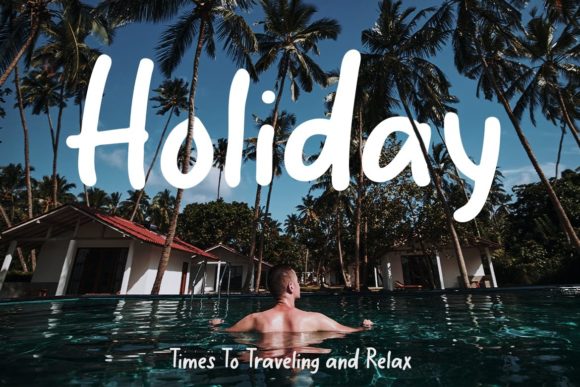 Travel Journal Font Poster 2