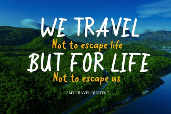Travel Journal Font Poster 5