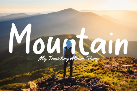 Travel Journal Font Poster 9