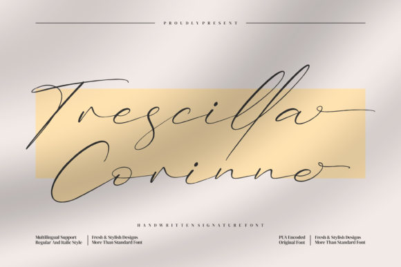 Trescilla Corinne Font Poster 1