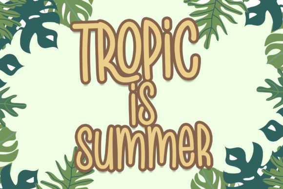 Tropic Jungle Font Poster 2