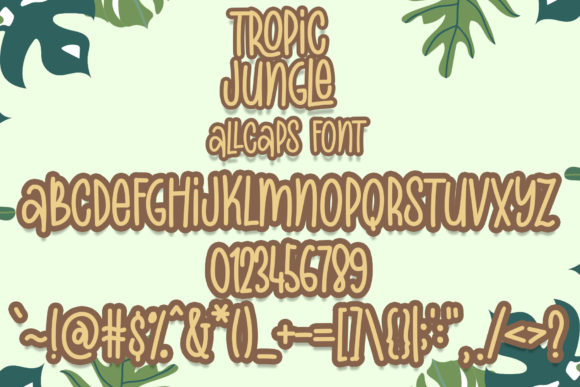 Tropic Jungle Font Poster 5