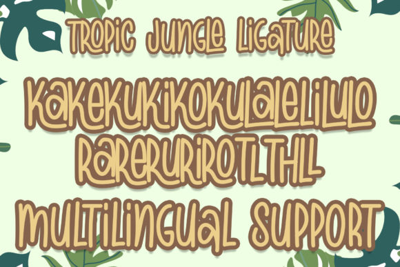 Tropic Jungle Font Poster 6
