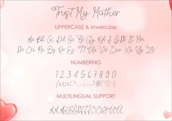 Trust My Mother Font Poster 2