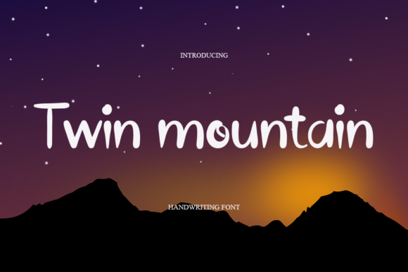 Twin Mountain Font Poster 1