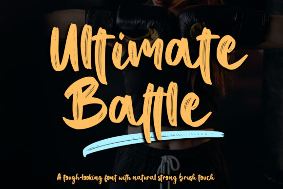Ultimate Battle Font Poster 1