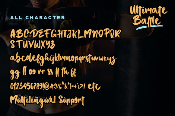 Ultimate Battle Font Poster 7
